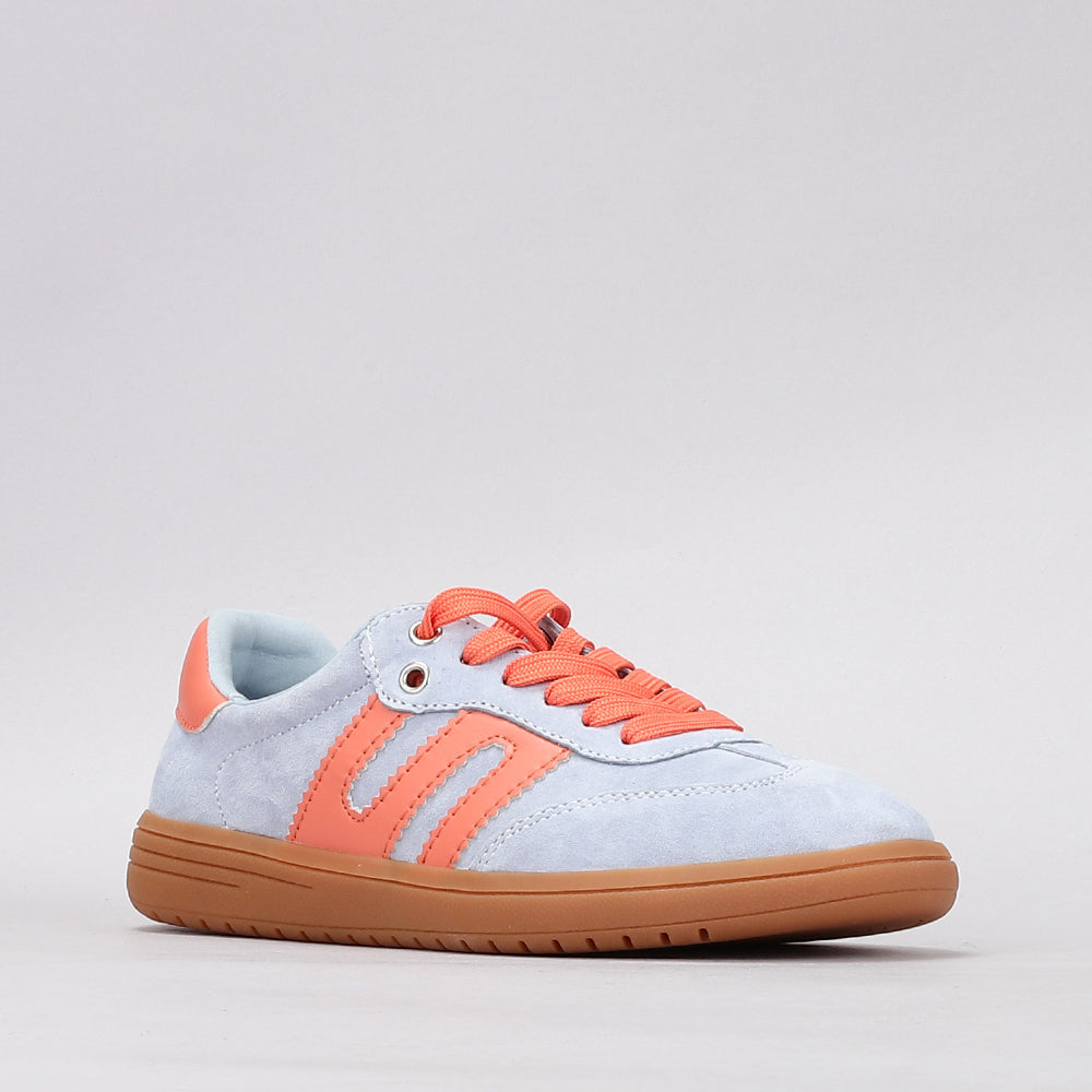 LE SANSA JUNO PALE BLUE / ORANGE - Women Sneakers - Collective Shoes