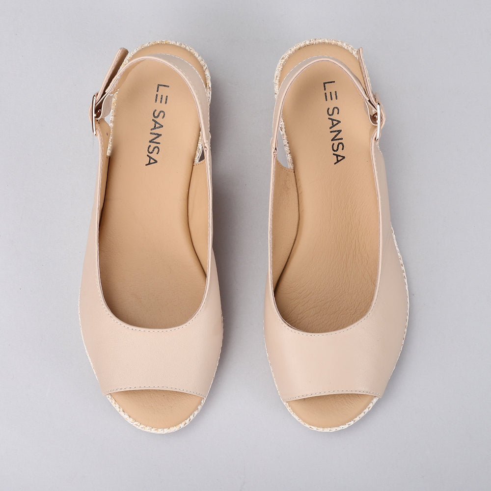 LE SANSA PETUNIA BEIGE - Women Sandals - Collective Shoes