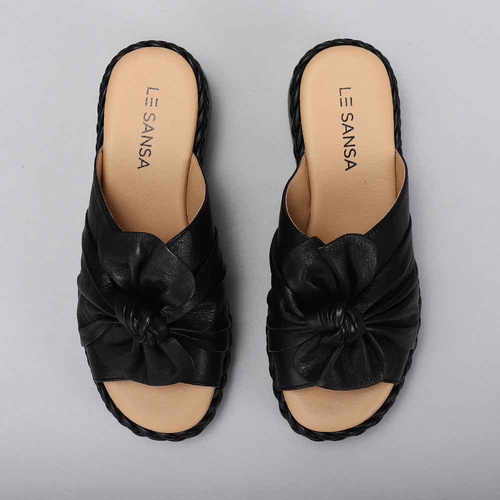 LE SANSA EUDORE BLACK - Women Slides - Collective Shoes