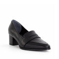 Load image into Gallery viewer, ZIERA VAMITY BLACK LEATHER - Women Heels - Collective Shoes