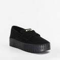 Load image into Gallery viewer, DJANGO & JULIETTE BURBANKS BLACK SUEDE - Women Loafers - Collective Shoes
