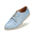 Load image into Gallery viewer, ROLLIE DERBy STEEL BLUE FLOWERS - Women sneakers - Collective Shoes