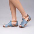 Load image into Gallery viewer, LE SANSA DIGBY DENIM TAN - Women Sandals - Collective Shoes