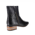 Load image into Gallery viewer, LESANSA MERA BLACK CROC - Women Boots - Collective Shoes