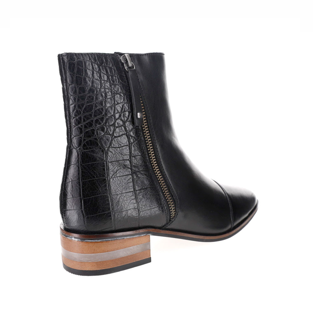 LESANSA MERA BLACK CROC - Women Boots - Collective Shoes