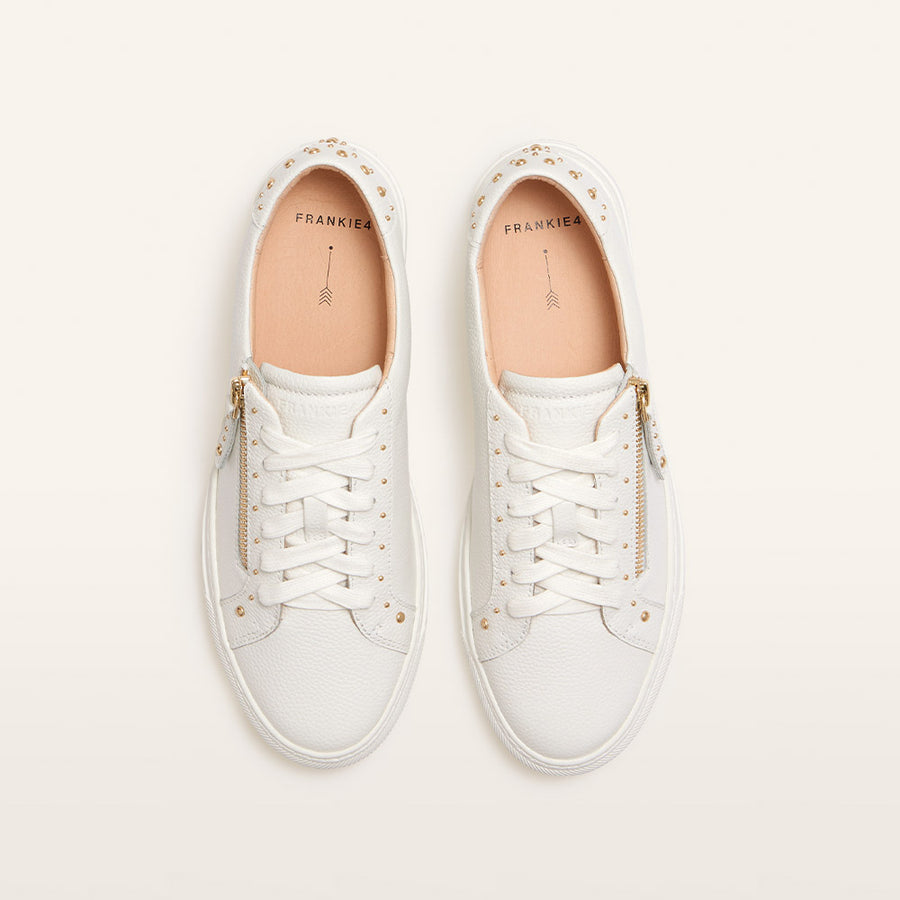 FRANKIE4 BILLIE WHITE STUD - Women sneakers - Collective Shoes