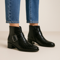 Load image into Gallery viewer, LE SANSA ANDY BLACK CROC - Women boots - Collective Shoes