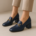 Load image into Gallery viewer, MILA RAINE CLICHE NAVY - Women Heels - Collective Shoes