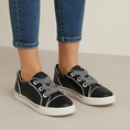 Load image into Gallery viewer, ZIERA ASCOTT BLACK WHITE - Women Sneakers - Collective Shoes