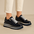 Load image into Gallery viewer, DJANGO & JULIETTE EAMMES NAVY - Women Sneakers - Collective Shoes
