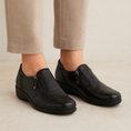 Load image into Gallery viewer, ZIERA SAGE BLACK - Women Slip-ons - Collective Shoes