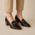 Load image into Gallery viewer, ZIERA VOLTA BLACK NATURAL - Women Heels - Collective Shoes