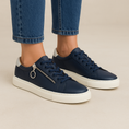 Load image into Gallery viewer, ZIERA PAMELA NAVY SILVER - Women sneakers - Collective Shoes