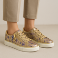 Load image into Gallery viewer, ZIERA PAMELA GOLD VINTAGE FLORAL - Women sneakers - Collective Shoes