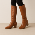 Load image into Gallery viewer, DJANGO & JULIETTE PRISONE COGNAC - Women High Boots - Collective Shoes