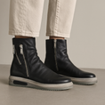 Load image into Gallery viewer, DJANGO & JULIETTE JAMILA BLACK WHITE - Women Boots - Collective Shoes