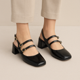 Load image into Gallery viewer, BRESLEY SPITFIRE BLACK PATENT - Women Sandals - Collective Shoes