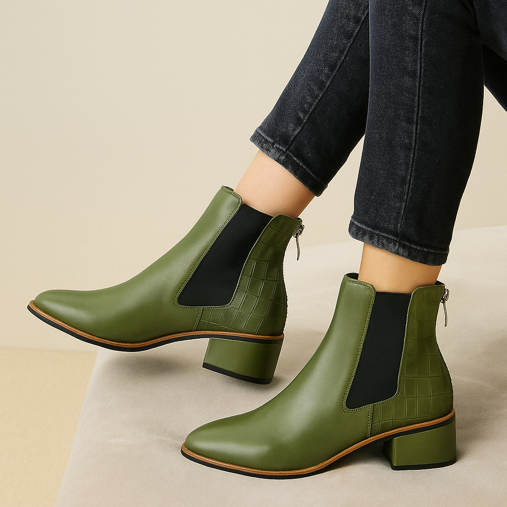 LE SANSA REMTON OLIVE - Women Boots - Collective Shoes