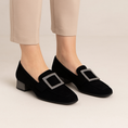Load image into Gallery viewer, DJANGO & JULIETTE KEENLEY BLACK SUEDE - Women Loafers - Collective Shoes