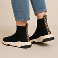 Load image into Gallery viewer, Betty Black/Leopard Ribbon - Women Boots - Collective Shoes