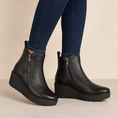 Load image into Gallery viewer, BRESLEY PUZZLE DAISY EMBOSS - Women Boots - Collective Shoes
