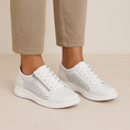 Load image into Gallery viewer, ZIERA SHOVO WHITE - Women sneakers - Collective Shoes