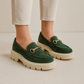 Load image into Gallery viewer, TAMARA LONDON PARGO KHAKI SUEDE - Women Loafers - Collective Shoes
