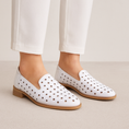 Load image into Gallery viewer, BRESLEY AQUARIUS WHITE - Women Loafers - Collective Shoes