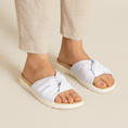 Load image into Gallery viewer, ZIERA NULLA WHITE - Women slippers - Collective Shoes
