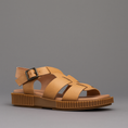 Load image into Gallery viewer, DJANGO & JULIETTE ITALA COGNAC LT CHOC SOLE - Women Sandals - Collective Shoes