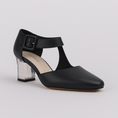 Load image into Gallery viewer, DJANGO & JULIETTE HAPPIE BLACK SATIN - Women Sandals - Collective Shoes