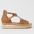 Load image into Gallery viewer, DJANGO & JULIETTE ACCRA DARK TAN - Women Sandals - Collective Shoes