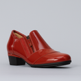 Load image into Gallery viewer, ZIERA CAMDEN DARK RED PATENT - Women Heels - Collective Shoes