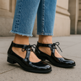 Load image into Gallery viewer, LE SANSA BOSS BLACK PATENT - Women Sandals - Collective Shoes