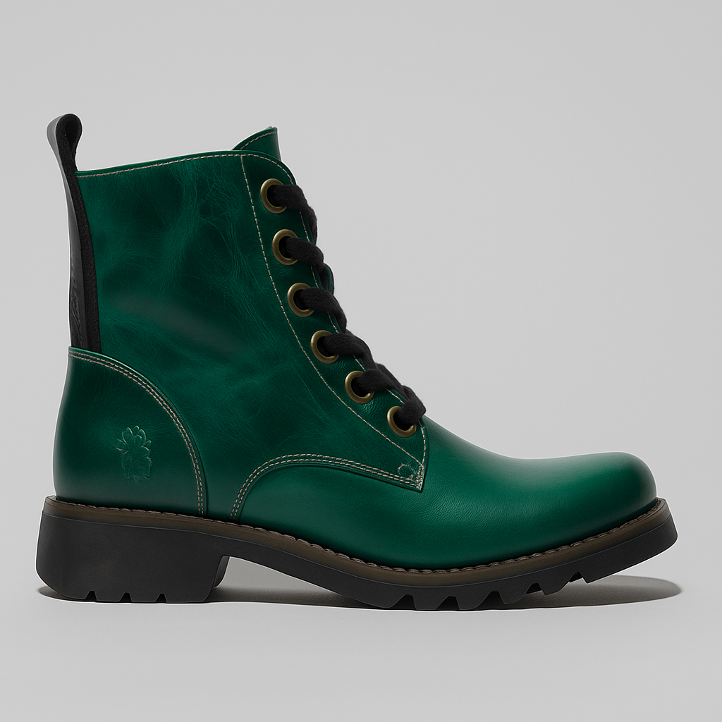 Bottines FLY London En Cuir Pour Femme - Modèle Mong Taille EU38 US 7, Neuves Avec Boîte