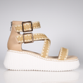 Load image into Gallery viewer, MINX PLAZA WOVEN NUDE RAFFIA - Women Sandals - Collective Shoes