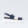 Load image into Gallery viewer, LE SANSA HANDLE NAVY SILVER - Women Sandals - Collective Shoes
