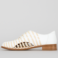Load image into Gallery viewer, BRESLEY ARCO WHITE BONE - Women Oxford / Brogue Shoes - Collective Shoes