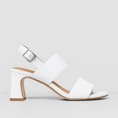Load image into Gallery viewer, BRESLEY SPERO WHITE REPTILE - Women Sandals - Collective Shoes