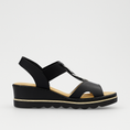 Load image into Gallery viewer, RIEKER 67498-00 BLACK - Women Sandals - Collective Shoes