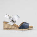 Load image into Gallery viewer, LE SANSA EVITA NAVY SILVER - Women Sandals - Collective Shoes