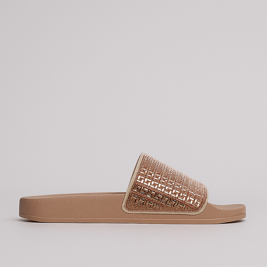 ALFIE & EVIE BILLIE NUDE - Women Slides - Collective Shoes