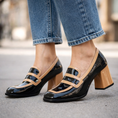 Load image into Gallery viewer, TAMARA LONDON BERGEN BLACK TAN PAT - Women Heels - Collective Shoes