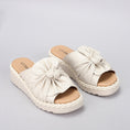 Load image into Gallery viewer, LE SANSA EUDORE CREAM - Women Slides - Collective Shoes