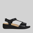 Load image into Gallery viewer, ZIERA NAVVON BLACK - Women Sandals - Collective Shoes