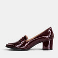 Load image into Gallery viewer, ZIERA VAMITY BURGUNDY PATENT
