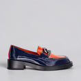 Load image into Gallery viewer, BRESLEY PLASMA NAVY ORANGE - Women Loafers - Collective Shoes
