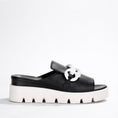 Load image into Gallery viewer, DJANGO & JULIETTE RABLISSY BLACK - Women Wedge - Collective Shoes