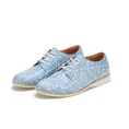 Load image into Gallery viewer, ROLLIE DERBy STEEL BLUE FLOWERS - Women sneakers - Collective Shoes