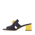 Load image into Gallery viewer, BRESLEY ADDER NAVY/YELLOW - Women Heels - Collective Shoes